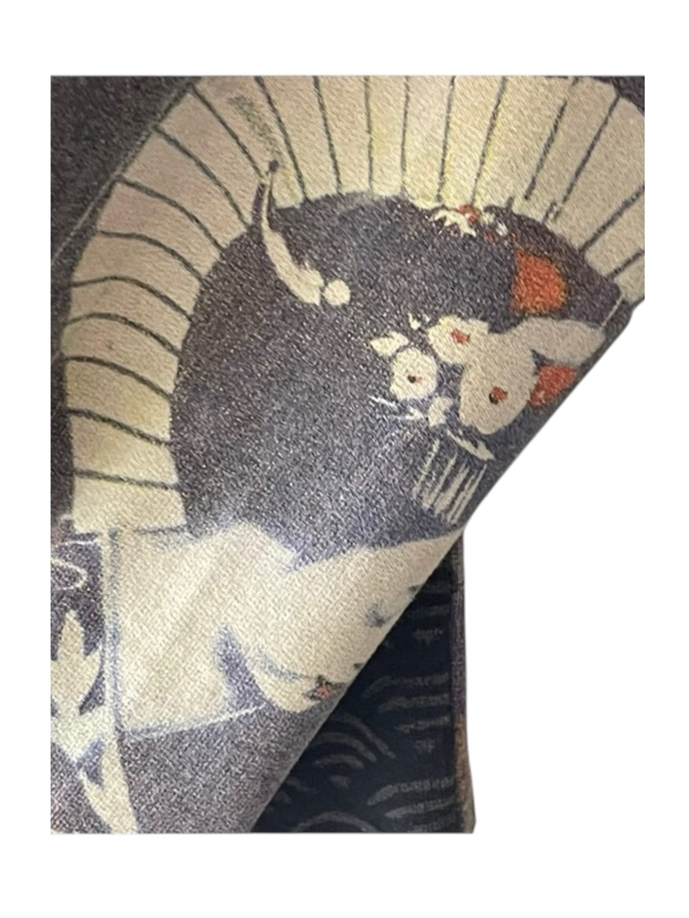 Rare: Y2K Lucky Brand ☂︎︎ Geisha Parasol Embroidery Zipper Hoodie ☂︎︎ Navy ☂︎︎ L - Picture 13 of 16